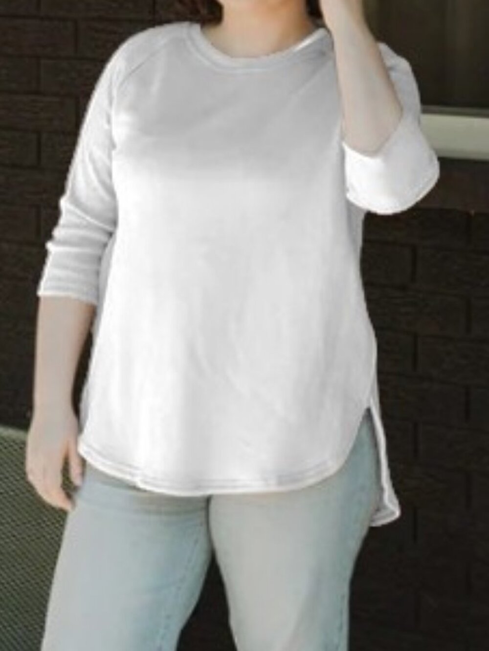 Blondie Apparel Classic East End sweater white women's size M